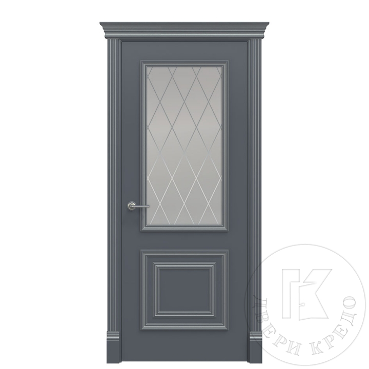 Дверь остеклённая окрашенная эмалью ПДО.302
