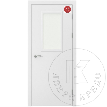 Дверь остеклённая противопожарная. Модель - Проект ПДО 323 (01) EIS 30/60