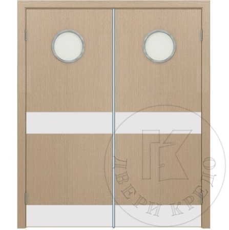 Дверь маятниковая с иллюминатором. Модель ПДО.Ф.(02)